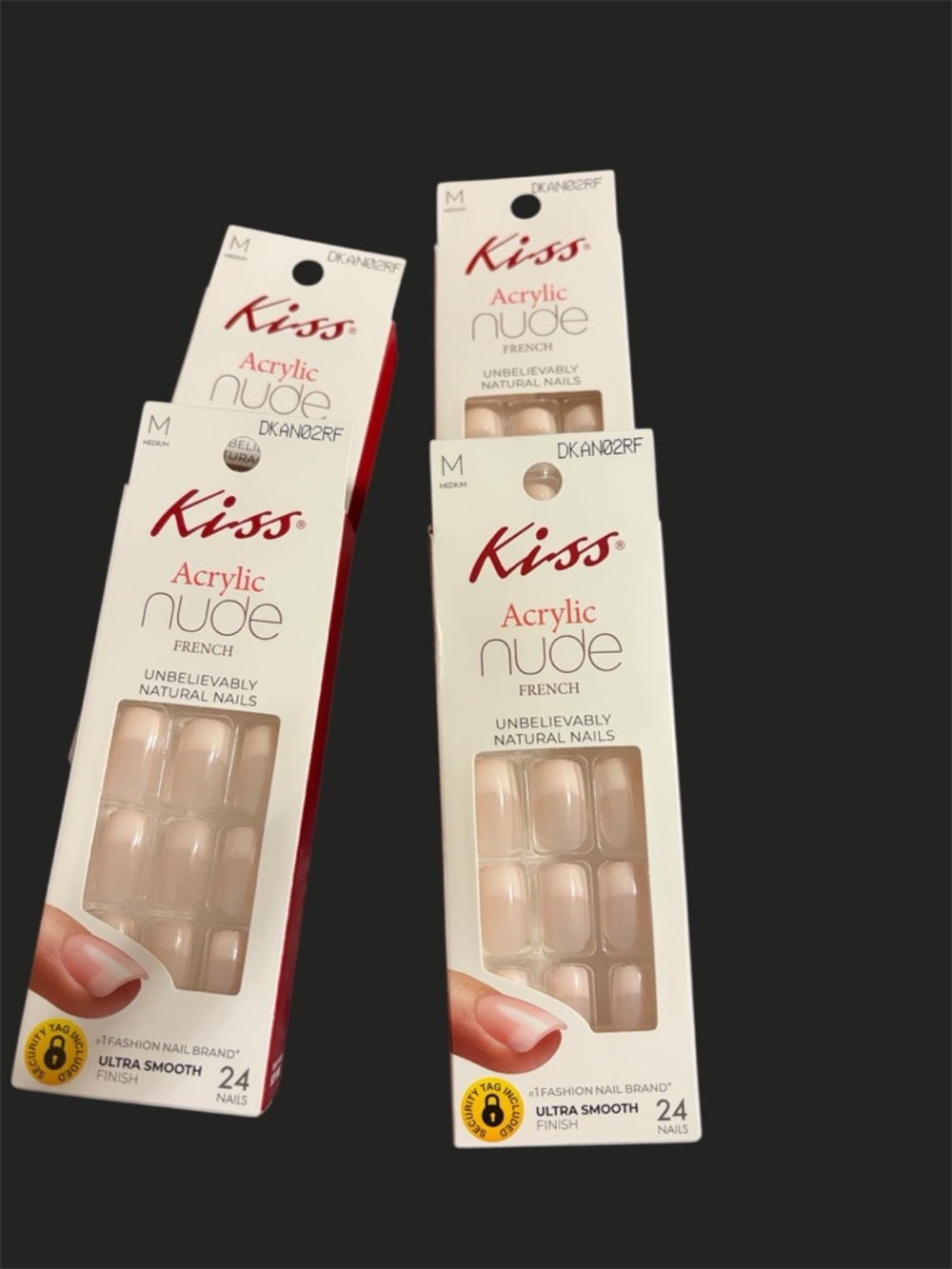 Kiss Acrylic Nude French Press-On Nails (Qty 1 Pack)